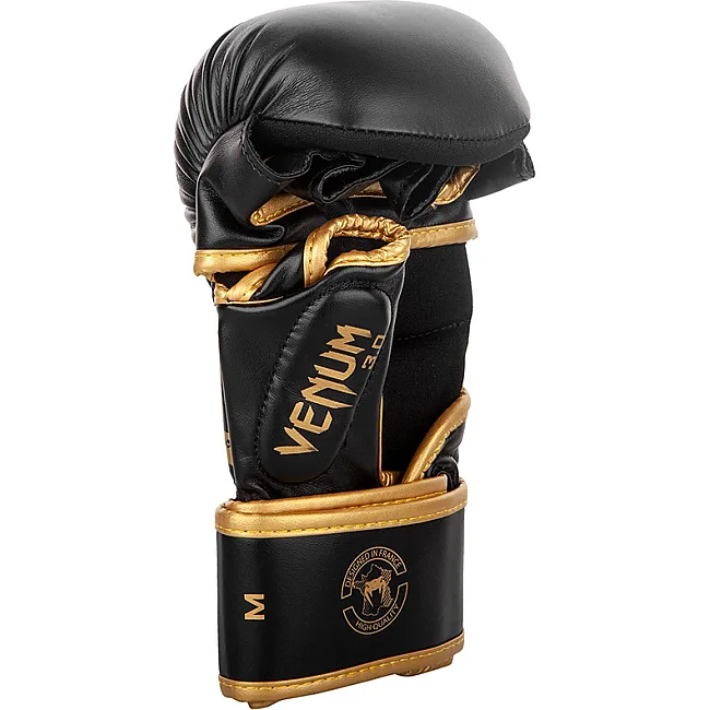 Перчатки MMA Sparring Venum Challenger 3.0 Черные с золотым