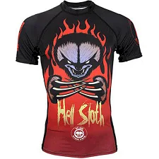 Рашгард с коротким рукавом Meerkatsu Hell Sloth Принт