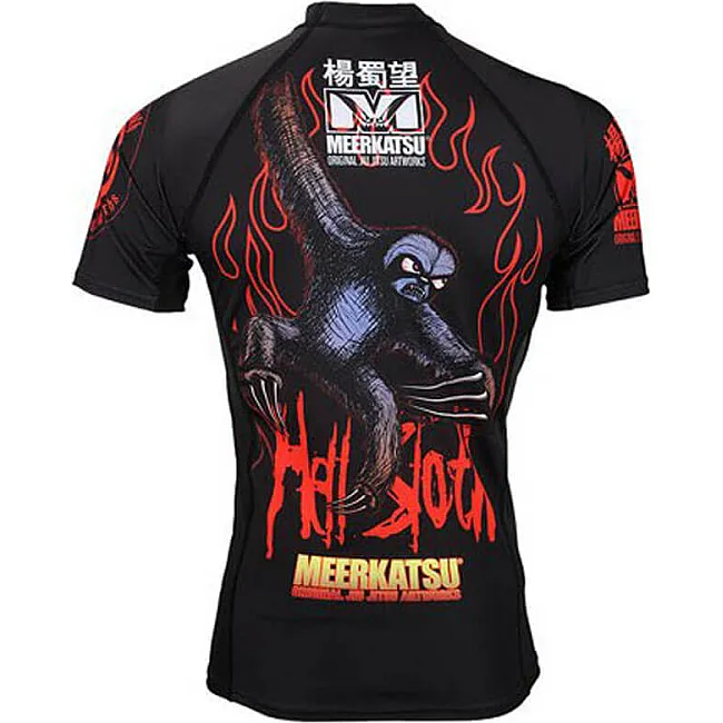 Рашгард з коротким рукавом Meerkatsu Hell Sloth Принт
