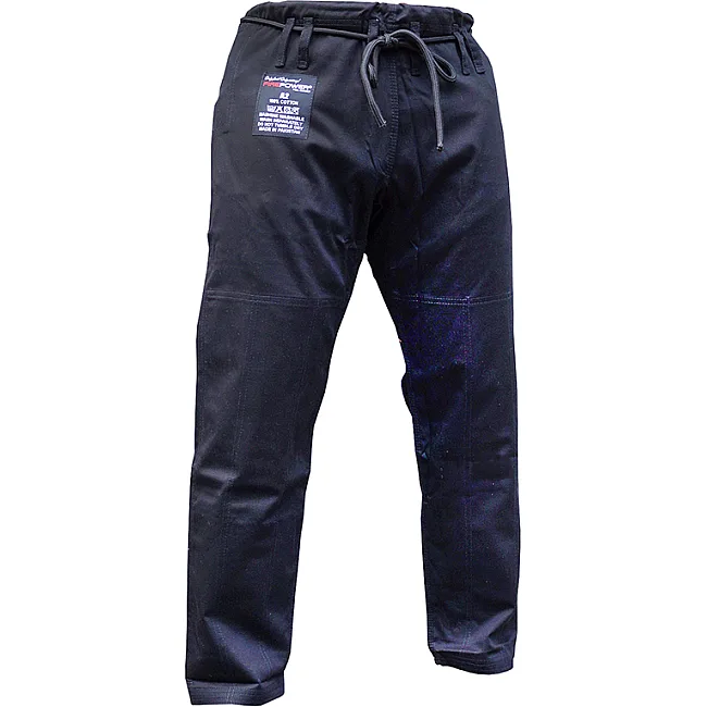 Штаны для кимоно Джиу-Джитсу Firepower Cotton 12oz Черные