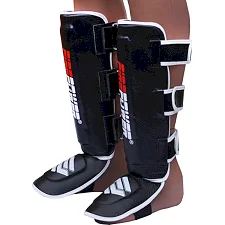 Защита голени и стопы (Щитки) FirePower FPSG5 Черная с белым