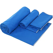 Комплект полотенец для пляжа и бассейна из микрофибры BEACH TOWEL T-PPT 3шт (Синий)