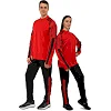 Спортивный костюм лонгслив на молнии и брюки LIDONG LD-2006 (Красный-черный)