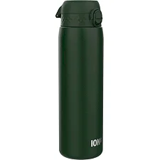 Бутылка для воды металлическая ION8 1200 мл. Stainless Steel, Dark Green