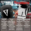 Боксерские перчатки TITLE Premier Leather Black/White (бинты 4м. в комплекте)