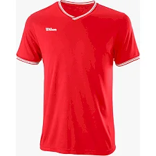 Мужская футболка Wilson TEAM II HIGH V-NECK Team red