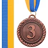 Медаль спортивная с лентой SP-SPORT GREEK C-6860 ø6,5см (Бронзовый)
