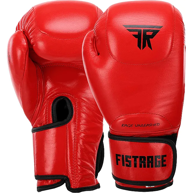 Перчатки для бокса кожаные FISTRAGE VL-4295 (Синий)