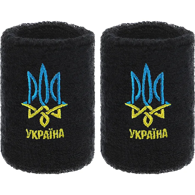 Спортивный напульсник
 впитывающий влагу УКРАЇНА BC-9273 1шт (Белый)