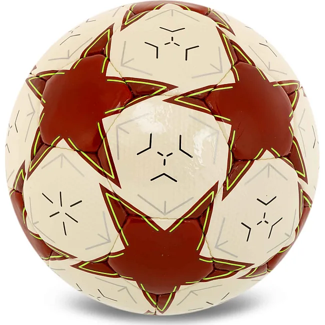 Футбольный мяч BALLONSTAR CRYSTAL FB-7933 №5 PU (Белый-красный)