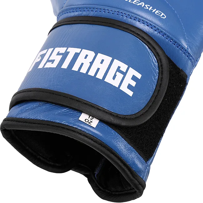 Перчатки для бокса кожаные FISTRAGE VL-4295 (Синий)
