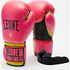 Боксерські рукавиці Leone GN313 WAVES Fuxia (капу в комплекті)