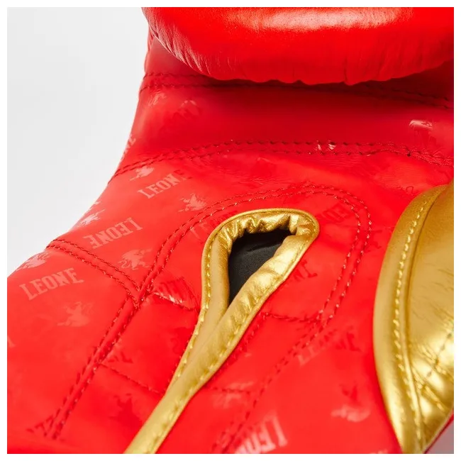 Боксерские перчатки Leone GN220 DNA Red (бинты 4 м. в комплекте)