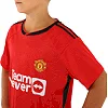Распродажа! Футбольная форма детская с символикой клуба MANCHESTER UNITED домашняя 2024 SP-SPORT CO-7185 (Красный-черный)