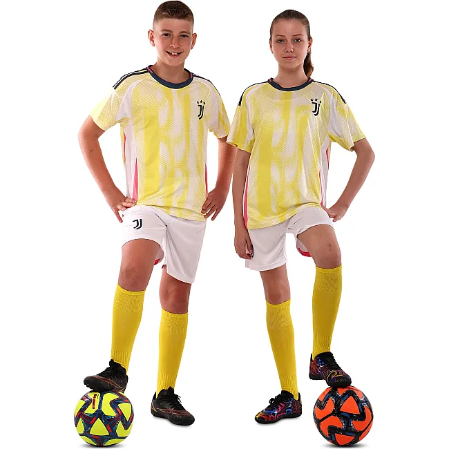 Футбольна форма дитяча із символікою клубу
 JUVENTUS гостьова 2025 SP-SPORT

 CO-4744 20-28 (Жовто-білий)