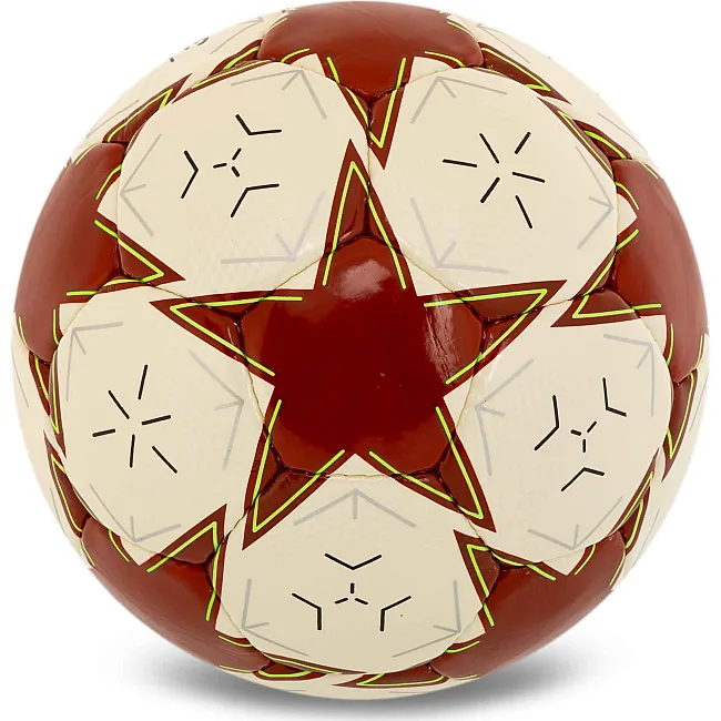 Футбольный мяч BALLONSTAR CRYSTAL FB-7933 №5 PU (Белый-красный)