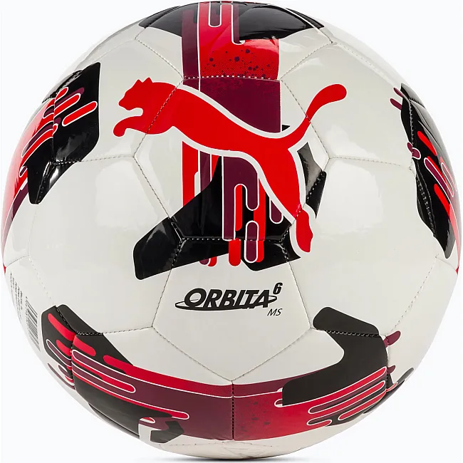 Футбольный футбольный Puma Orbita 6 MS белый, черный, бордовый 5