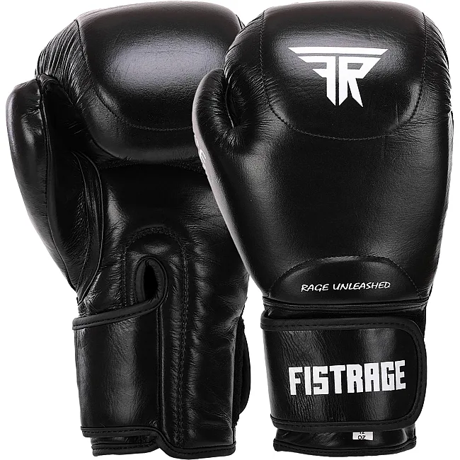 Перчатки для бокса кожаные FISTRAGE VL-4295 (Синий)