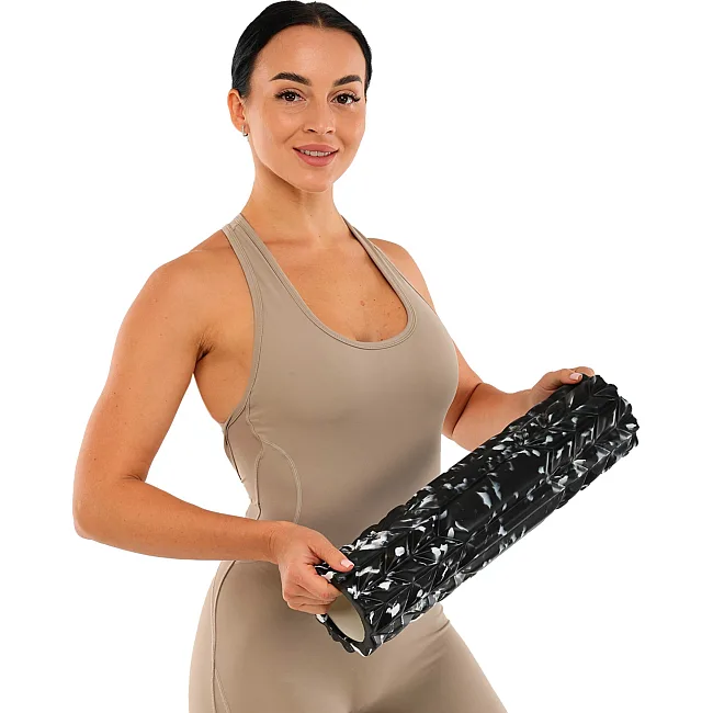 Ролер масажний циліндр (ролик мфр) 45см
 Spine Roller EVA LiveUp LP8233 (Чорний)