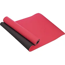 Коврик для йоги и фитнеса TPE двухслойный SP-PLANETA FI-3046 183x61x0,6см (Красный-черный)