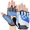 Тренировочные перчатки для фитнеса HARD TOUCH FG-9524 (Черный-белый-синий)