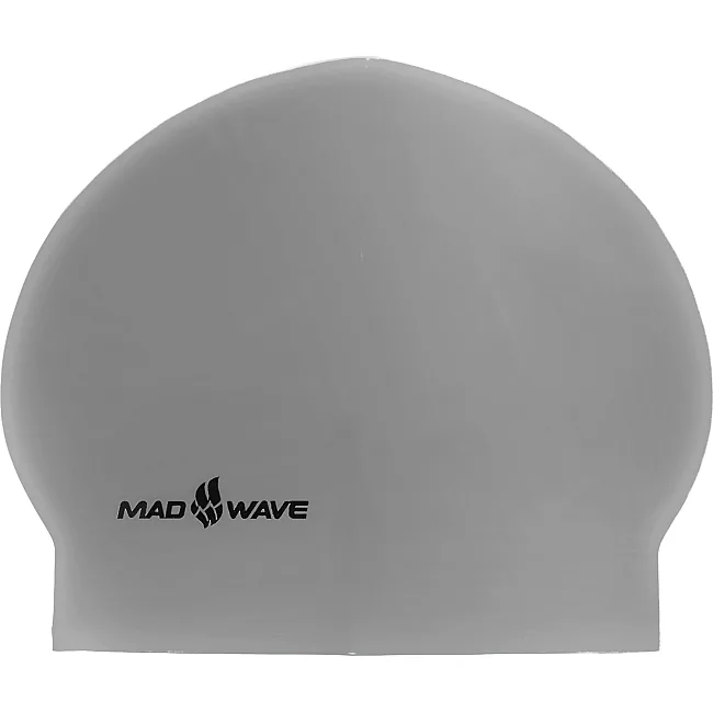 Шапочка для бассейна
 латексная для взрослых MADWAVE
 SOLID SOFT M056502 (Серебряный)