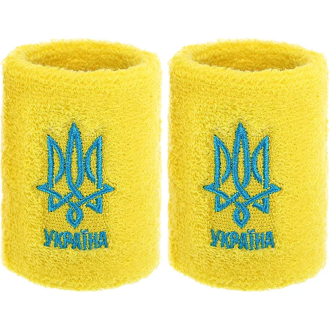 Спортивный напульсник
 впитывающий влагу УКРАЇНА BC-9273 1шт (Белый)