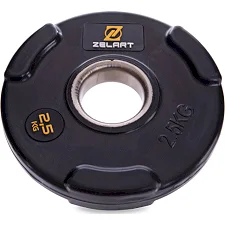 Млинець для штанги гумовий ZELART TA-2673-2_5 51мм 2,5кг