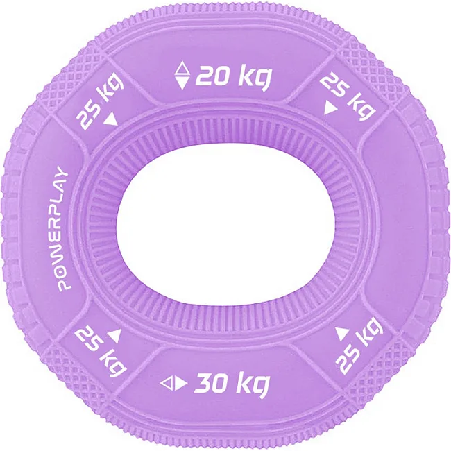 Эспандер кистевой силиконовый PowerPlay PP-4331 Medium 20-25-30 кг. Фиолетовый