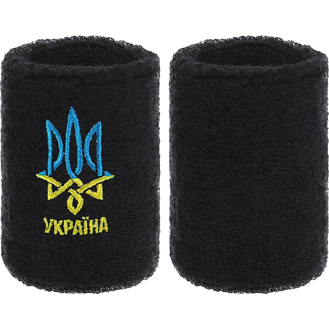 Спортивный напульсник
 впитывающий влагу УКРАЇНА BC-9273 1шт (Белый)