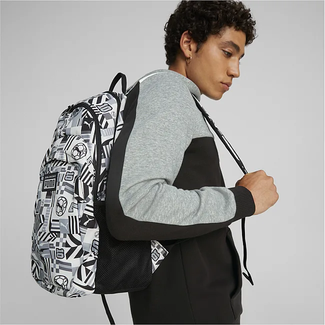 Рюкзак PUMA Academy Backpack 19L серый 20x37x30 см