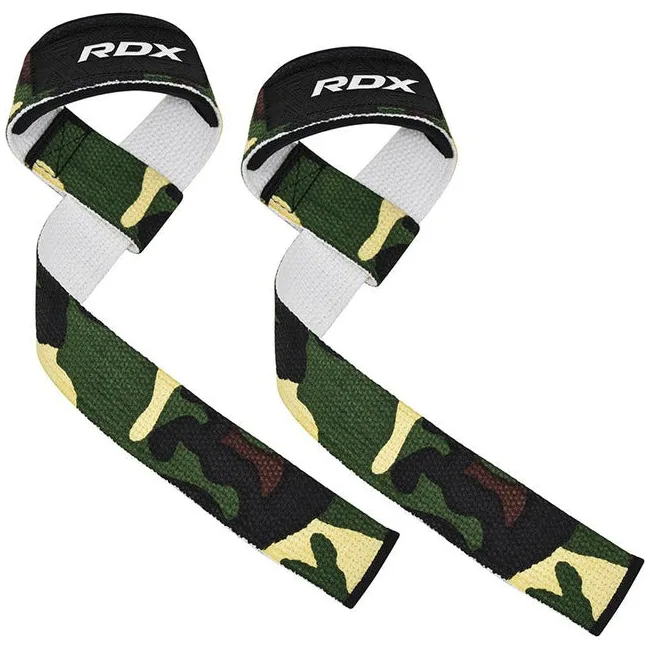 Лямки для тяги RDX W1 Gym Single Strap Camo Green Plus