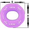 Эспандер кистевой силиконовый PowerPlay PP-4331 Medium 20-25-30 кг. Фиолетовый