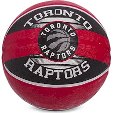 Баскетбольный мяч резиновый SPALDING NBA Team TORONTO RAPTORS 83511Z №7