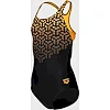 Купальник закрытый для девочек Arena KIKKO V SWIMSUIT SWIM PRO BACK черный, желтый