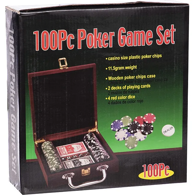 Распродажа! Набор для покера в деревянном кейсе Poker game set SP-SPORT IG-6641 100 фишек
