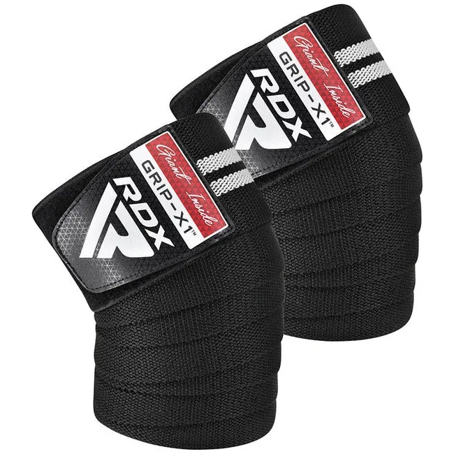 Бинты на колени RDX GYM KNEE WRAP R11 BLACK/WHITE