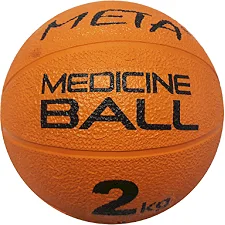 Медбол META Color Medicine Ball 2 kg оранжевый 19,5 см
