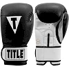 Боксерские перчатки TITLE Premier Leather Black/White (бинты 4м. в комплекте)