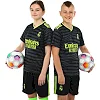 Футбольна форма дитяча із символікою клубу REAL MADRID гостьова 2024 SP-PLANETA CO-6249 6-14 років