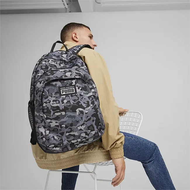Рюкзак PUMA Academy Backpack 19L серый 20x37x30 см