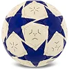 Футбольный мяч BALLONSTAR CRYSTAL FB-7933 №5 PU (Белый-красный)