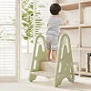 Детская ступень inSPORTline Goralcino 60,8 х 44,3 х 42,6 см - зелено-бежевая