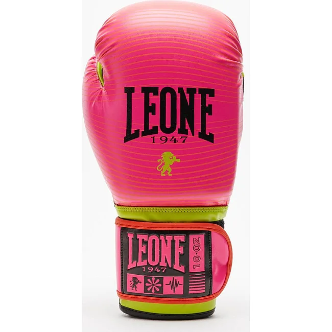 Боксерські рукавиці Leone GN313 WAVES Fuxia (капу в комплекті)