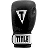 Боксерские перчатки TITLE Premier Leather Black/White (бинты 4м. в комплекте)