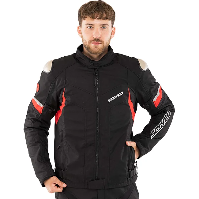 Мотокуртка SCOYCO JK176 (Черный-красный)