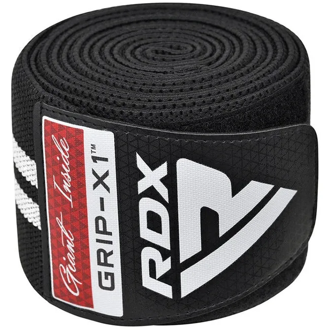 Бинты на колени RDX GYM KNEE WRAP R11 BLACK/WHITE