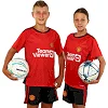 Распродажа! Футбольная форма детская с символикой клуба MANCHESTER UNITED домашняя 2024 SP-SPORT CO-7185 (Красный-черный)