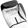 Боксерские перчатки TITLE Premier Leather Black/White (бинты 4м. в комплекте)