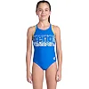 Купальник Arena SHAKING SWIMSUIT V BACK ONE PI голубой, желтый, белый